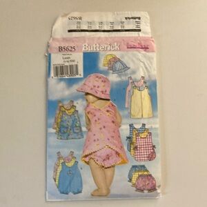 Butterick pattern infant B5625 large XL romper jumper panties hat